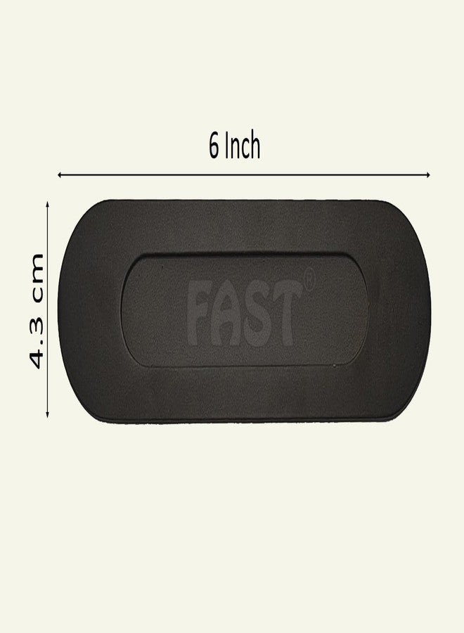 فاست مقبض باب منزلق مخفي من الفولاذ المقاوم للصدأ الأسود من FAST CSH03 لأبواب الخزائن والدواليب. (6 بوصة) - Image 4